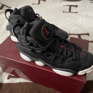 Black JORDAN 11s Boys sneakers shoes